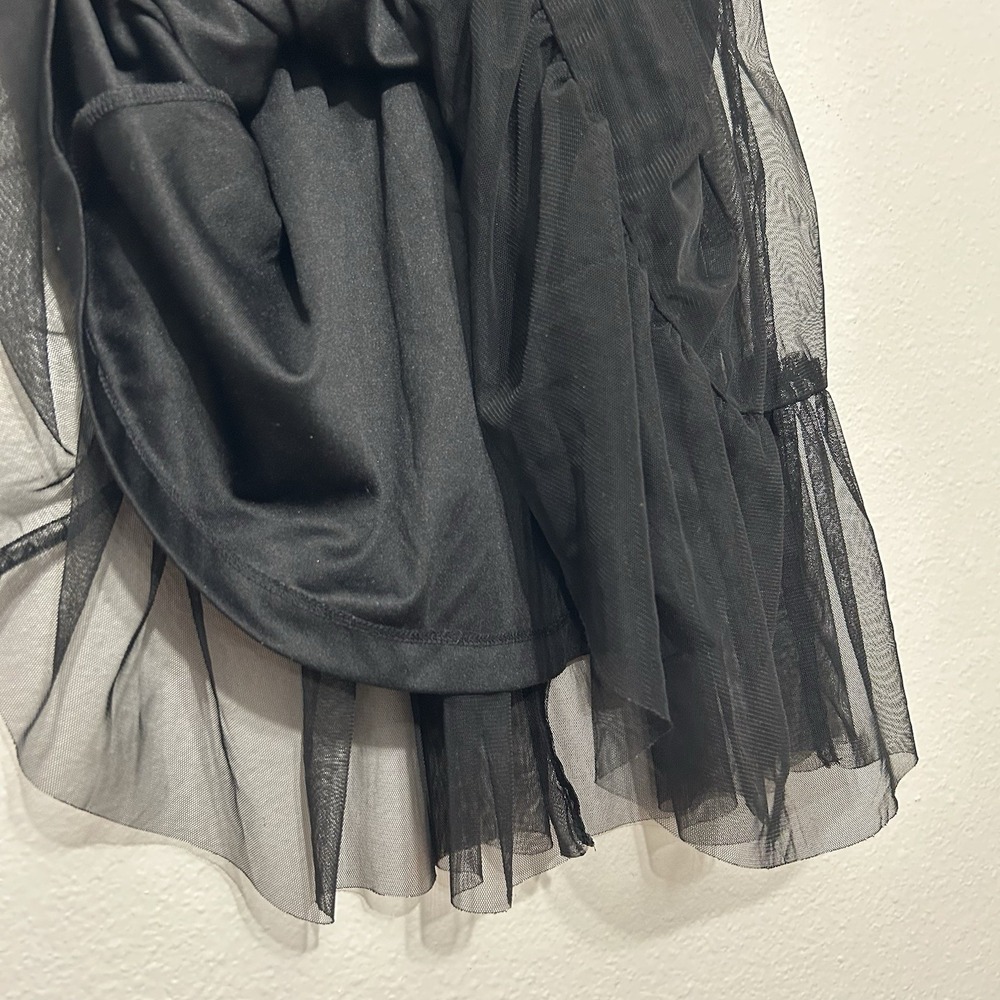 ThereAbouts Black Tiered Long Dress Girls Size 6/6X Party Funeral - Picture 3 of 7